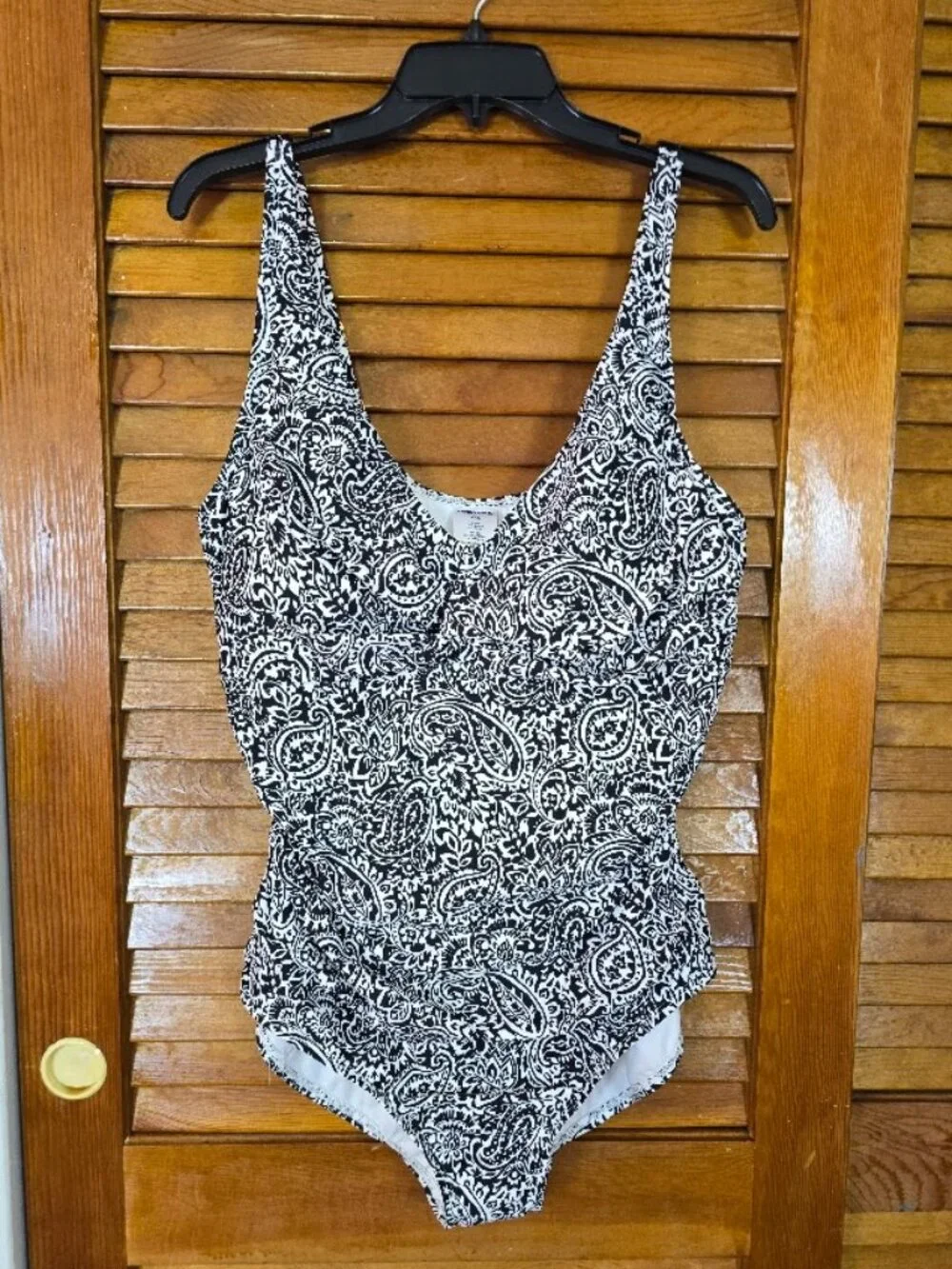 Paisley One Piece Swimsuit XXL Tummy Control NWT Lands' End